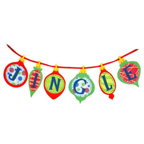 Dimensions Crafts Felt Applique Banner, Jingle