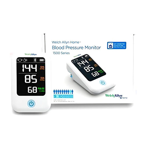 Welch Allyn Home 1500 Series Upper Arm Blood Pressure Monitor with Easy Bluetooth Smartphone Connectivity RPM-BP100