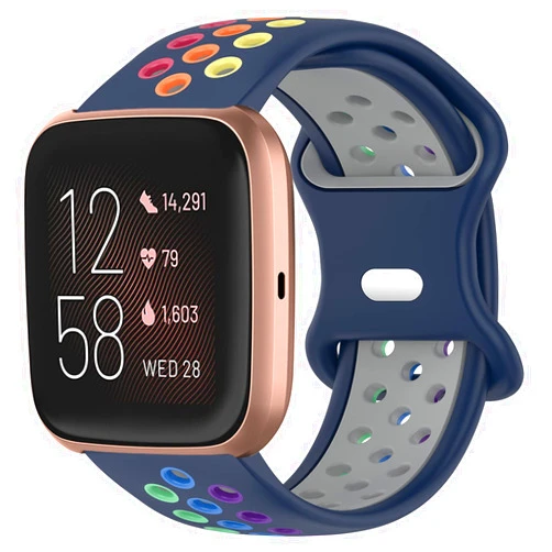 Pailebi Sport Band Compatible with Fitbit Versa/Versa 2/Versa Lite/Versa SE for Women Men, Soft Silicone Sport Strap Replacement Wristband for Fitbit Versa 2 Smart Watch Bands