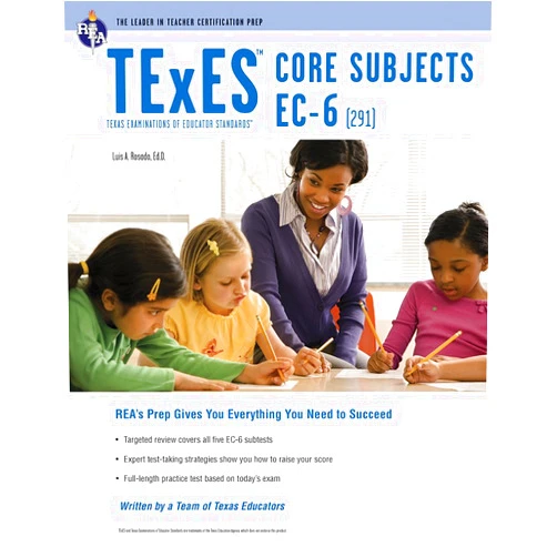 By Dr. Luis A. Rosado Ed.D. (Author), Dr. Ann M.L. Cavallo Ph.D. (Contributor), Dr. Mary D. Curtis Ph.D. (Contributor), Dr. Diane M. Lange Ph.D. (Contributor), Dr. Larry P. Nelson Ph.D. (Contributor), Dr. Kathleen C. Tice Ph.D. (Contributor), Dr. Jason Wardlaw Ph.D. (Contributor) & 4 more TExES Core Subjects EC-6 (291) (TExES Teacher Certification Test Prep)