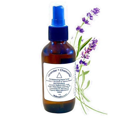 Nureveal Skincare - PH Balancing Facial Toner with Blend of Essential Oils Including Witch Hazel, Tea Tree, Lavender and Chamomile, Cruelty-Free & Vegan – Pack of 1, 4 oz