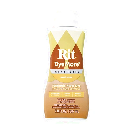 Craft County Synthetic Rit Dye More Liquid Fabric Dye – Wide Selection of Colors – 7 Ounces - Sand Stone