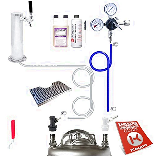 Kegco EBUTCK-BLCP-NT Ultimate Tower Kegerator Home Brew Kit Ball Lock No Tank