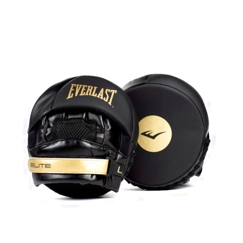 Everlast Elite 2 Punch Mitts Black/Gold One Size