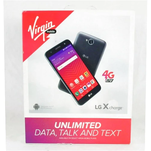 Generic Virgin Mobile L G X Charge Smartphone LGSP320AVP Titan Black 16GB Phone