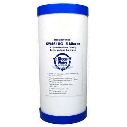 KleenWater KW4510G Meltblown Dirt Rust and Sediment Water Filter Replacement Cartridges (1)