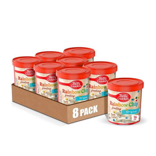 Betty Crocker Gluten Free Rainbow Chip Frosting, 16 oz (Pack of 8)