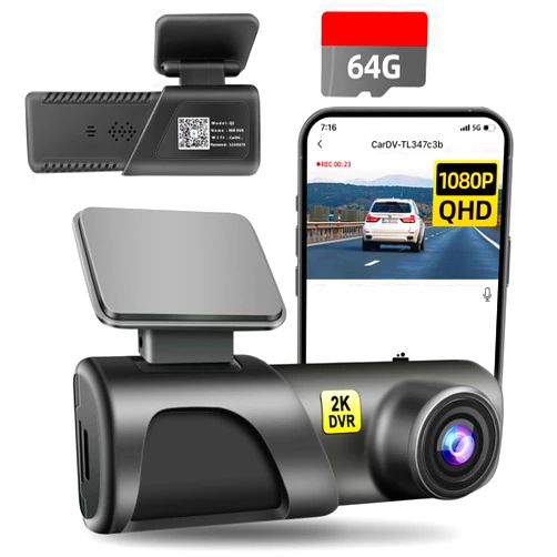RAINBOW HORSE Dash Cam Front 1080P Full HD Dash Camera for Cars with Free 64GB SD Card Mini Car Camera, Super Night Vision,170°Wide Angle,WDR, 24H Parking Mode,iOS/Android App Control，Loop Recording
