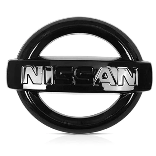 DEMILLO Car Front Grille Emblem Compatible with Ni ssan 2013-2018 Altima Murano Rogue Auto ABS Grill Badge Sticker (OEM 62890 1JA0A)(Black)