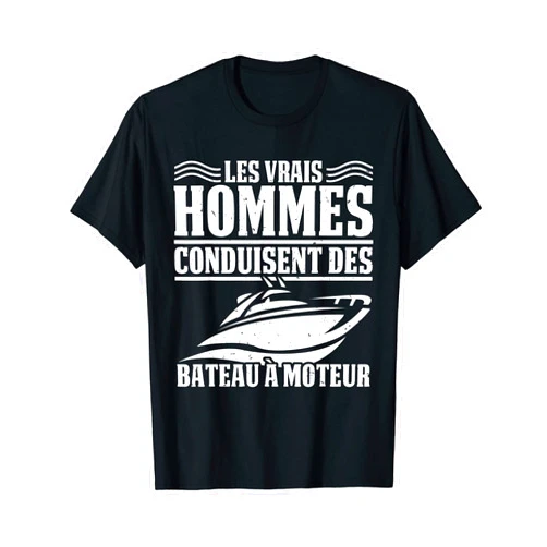 Capitaine cadeaux & dictons fête des pères Mens Motor boat captain boats motor boat gift marine T-Shirt