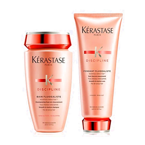 KÉRASTASE KERASTASE Discipline Smoothing Anti-Frizz Sulfate-Free Shampoo & Conditioner Set with Morpho-Keratine for All Hair Types