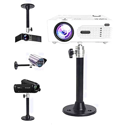 2-Be-Best Mini Projector Mount Projector Ceiling Mount Black 7.9 in / 20 cm 360° Adjustable Projector Wall Mounts Hanger Holder for LED LCD Video Projectors Camera Office Home School