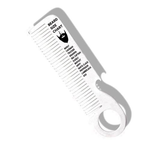 Borhmty Beard Mustache Comb for Men Dad Grandpa Birthday Gifts for Men Silver Metal Combs Birthday Gifts for Men Him Beard Gifts for Men Boyfriend Husband Funny Christmas Gifts for Men Husband Boyfriend