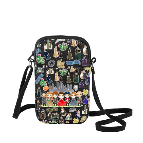 G2TUP Sassenach Dragonfly Crossbody Bag TV Show Fans Gift Scottish Highlander Travel Shoulder Bag Sassenach Merch