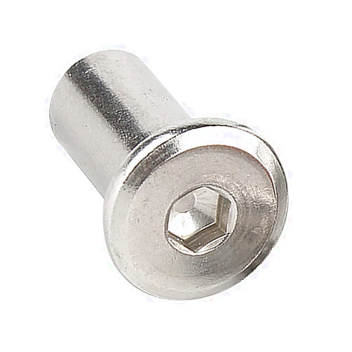 Xiedeai M5 Stainless Steel Hex Socket Screw Rivet Insert Nut Flat Head Barrel Nuts Internal Thread Cylindrical Nut Rivnut Locking Screws or Bolts