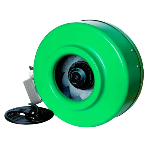 HYDROFARM ACDF8 Active Air Inline Fan, 8 Inch, Green
