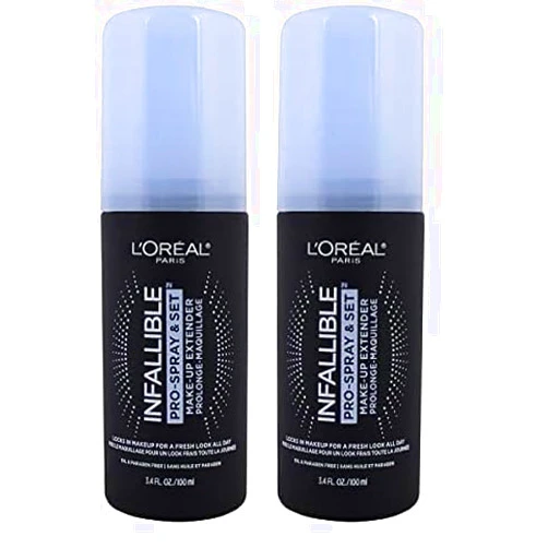L’Oréal Paris L'Oreal Paris Makeup Infallible Pro-Spray and Set Makeup Extender Setting Spray, 3.4 Ounce (Pack of 2)