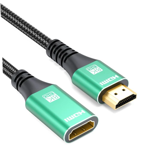 Breilytch 8K HDMI Extender Cable 6.6ft, High Speed 48Gbps HDMI 2.1 Extension Cable HDMI Male to Female Cord eARC Compatible for PS5 Roku TV Stick Xbox Laptop PC Blu Ray Player Google Chromecast HDTV