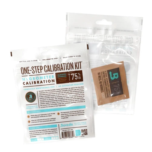 Boveda One Step Hygrometer Mess Free Calibration Kit – Preloaded 75% RH 2-Way Humidity Control – Hygrometer Accuracy – Precise Test for Digital and Analog Hygrometers and Humidity Sensors – 1 Count