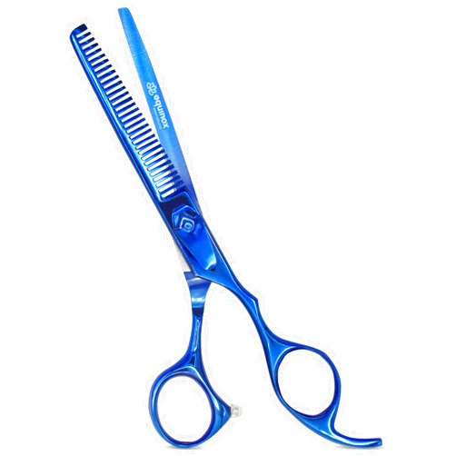 Equinox international Equinox Professional Razor Edge Series - Titanium Barber Hair Thinning/Texturizing Scissors/Shears - 6.5 Inches