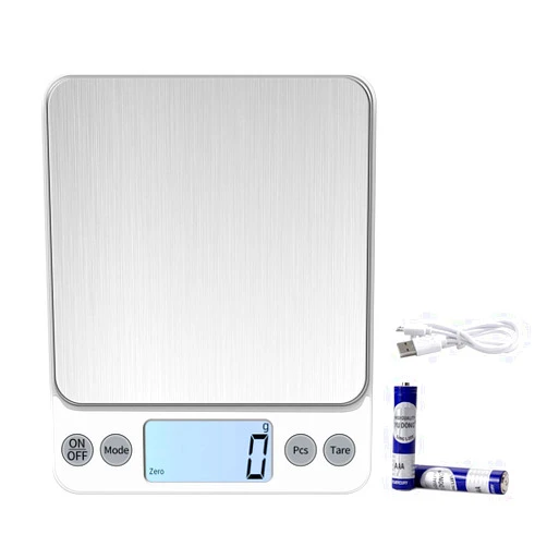 KUBEI Upgraded Larger Size Digital Food Scale Weight Grams and OZ, 10kg/1g Kitchen Scale for Cooking Baking, High Precision Electronic Scale with LCD Display
