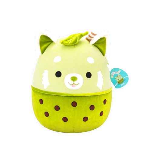 Squishmallows Original 14in Eitan The Matcha Boba Red Panda – Official Jazwares Plush (Large)