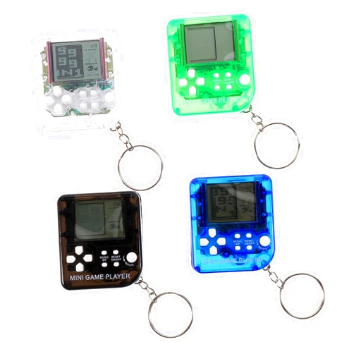 WOFASHPURET 4pcs Mini Electronic Game Console Keychain Video Game Party Controller Boyfriend Gaming Keychain for Keys Key Ring Creative Key Pendant Gamer Party Supplies Plastic Backpack Blocks
