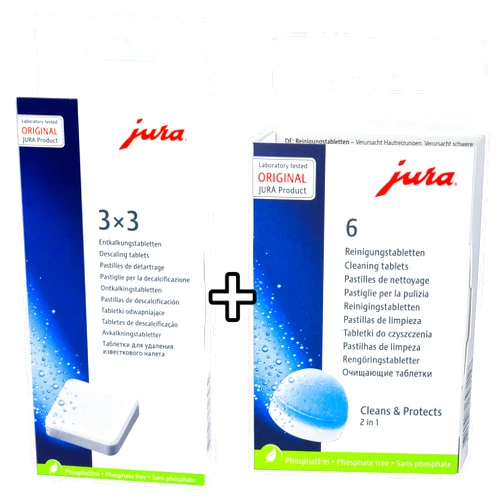 Jura Descaling Tablets and Cleaning Tablets for Jura-Capresso Automatic Coffee and Espresso machines Combi pack