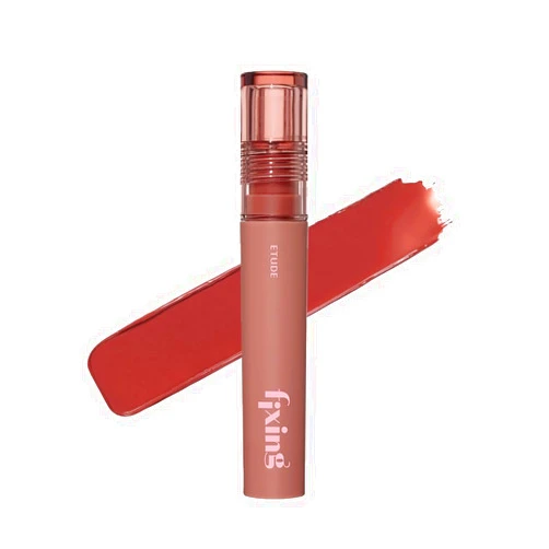 ETUDE Fixing Tint #16 Baked Pecan (4g) | Long Lasting High Pigmented Liquid Lipstick | Waterproof Lightweight Matte Finish Lip Stain | Full Coverage | Korean Makeup, Kbeauty
