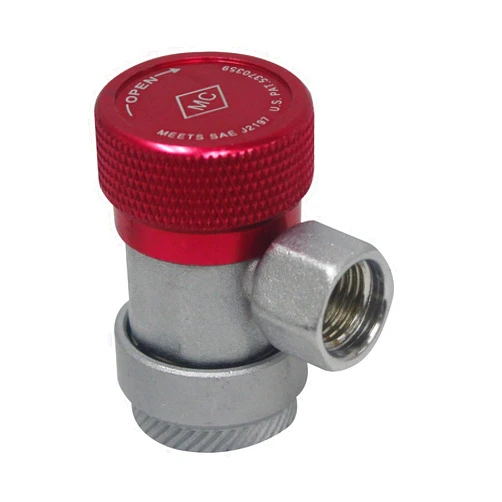 MASTERCOOL High Side Manual R134a 14 mm-F x 16 mm Coupler, 82834, Red
