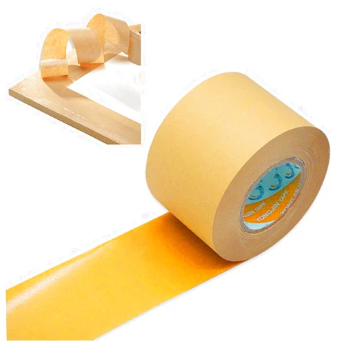 Auto-plaza 2'' inch (5cm) Wide, 55 Yd (50m) Lenth Self Adhesive Backing Tape Picture Framing Canvas Craft Brown Kraft