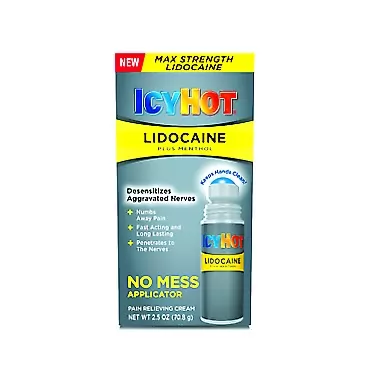 Chattem Icy Hot with Lidocaine No-Mess Applicator 2.5 Ounce (Pack of 2)