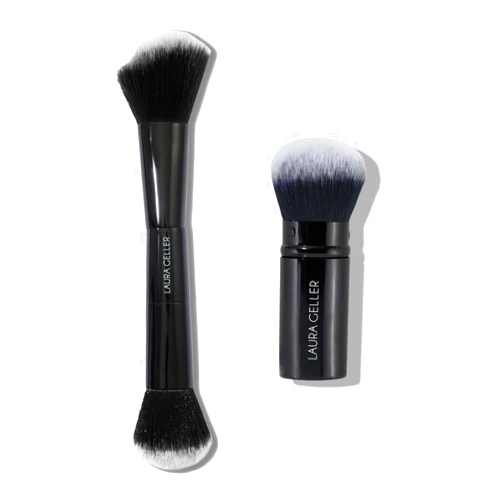 LAURA GELLER NEW YORK Dual-Ended Blush and Bronzer Brush & Retractable Airbrush Kabuki