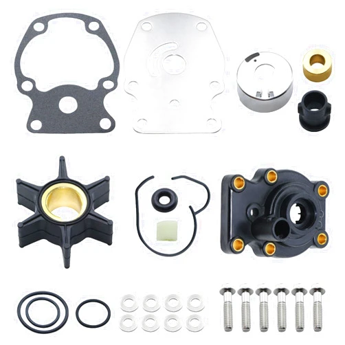 DynaVim Parts 393630 Water Pump Kit Fit for Johnson Evinrude OMC Outboard 20 25 30 35 HP, Sierra 18-3382 Johnson Evinrude Outboard 393630 0393630 Outboard Motor Parts, Water Pump Impeller Repair Kit With Housing