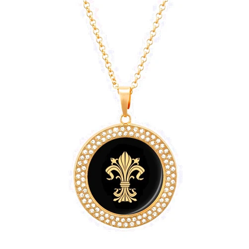 Oyihfvs Round Diamond Pendant, Keepsake Memorial Necklace for Men Women Gift, Alloy Dog Necklace Keychain Tag Jewelry