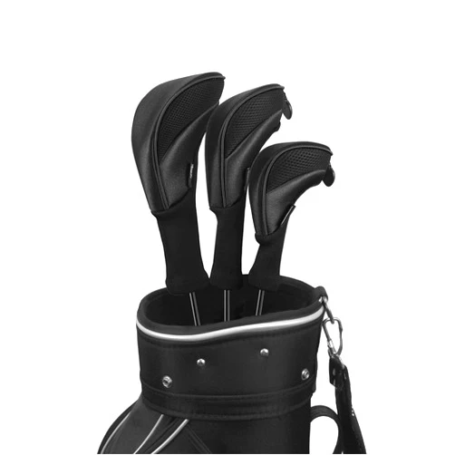 Scott Edward Golf Club Head Covers for Fairway Woods Driver Hybrids, 3Pcs Long Neck Mesh Golf Club Headcovers Set with Interchangeable No. Tags