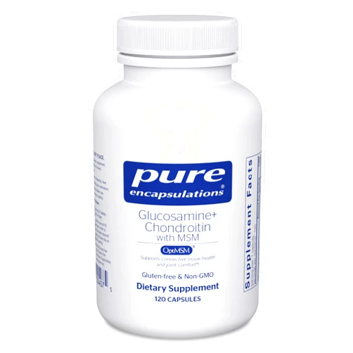 Pure Encapsulations Glucosamine Chondroitin with MSM - Supports Joint Health & Normal Cartilage Formation* - Maintains Enzyme Activity - Gluten-Free & Non-GMO - 120 Capsules