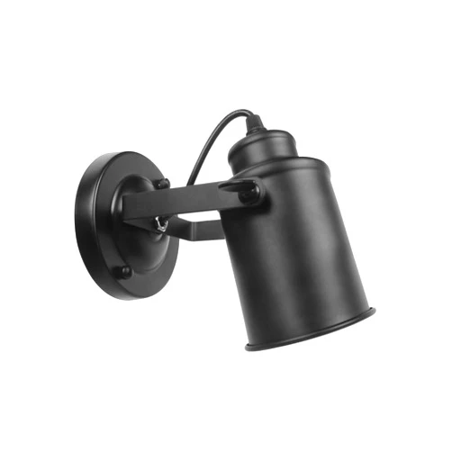 Kylynly Industrial Track Lighting Ceiling Spotlight, Matt Black Vintage Wall Mount Lights, Rotate Head, Hardwired No Plug, E26 Base, Decor for Indoor Living Bedroom or Loft Cafe bar Lighting(No Bulb)