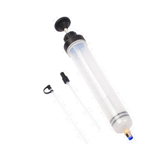 ROYWOO Automotive Fluid Extractor Pump, 500CC Oil Change Syringe with Hose, Manual Fuel Suction & Filler, Fluid Change Evacuator,Extraction&Fill Pump