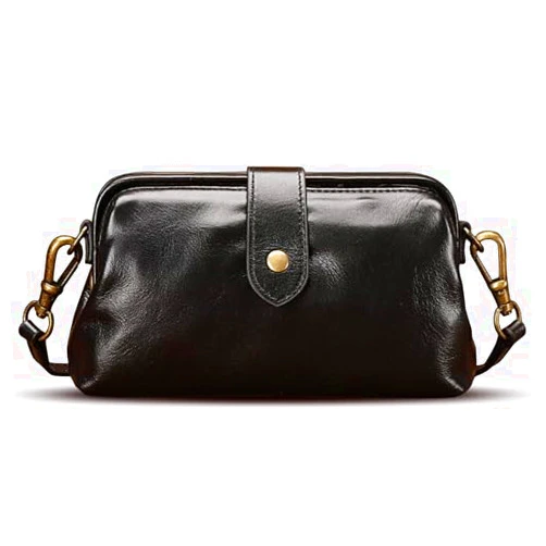 ZHhmotion Langrents Retro Handmade Bag, Langrents Retro Handbag,Langrents Handbag, Langrents Waterproof Shoulder Bag for Women (Black)