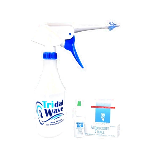 Tridal Wave Ear Washer System - Home Solution for Safely Removing Built-Up Earwax and Preventing Future Earwax Buildup - Made by Tridal Wave (Tridal Wave & Earwax Removal Drops)