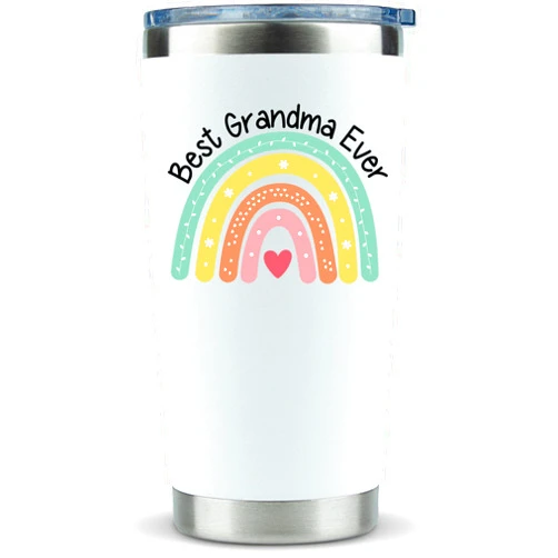 KLUBI Grandma Coffee Mug Grandma Tumbler with Lid And Straw 20 Ounce - Best Grandma Gifts for Grandma Birthday Gifts for Gigi Grandma Coffee Tumbler Gigi Mothers Day Gifts for Grammy Gift Ideas Gift Grandma