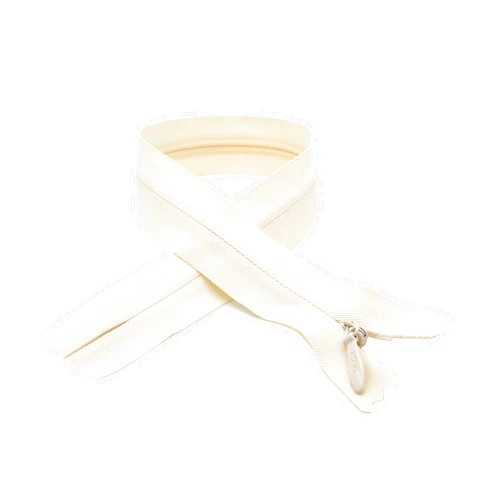 YKK Unique Zipper YKK #5 Heavy Conceal - Invisible (Bridal Wear), Select Length and Color (Length 18 inches, Off White)