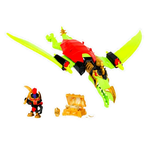 Treasure X Dino Gold Pterodactyl Dino Dissection. Dissect, Rescue and Attack. Exclusive Hunter and Dinosaur Playset. Will You find Real Gold Dipped Treasure?