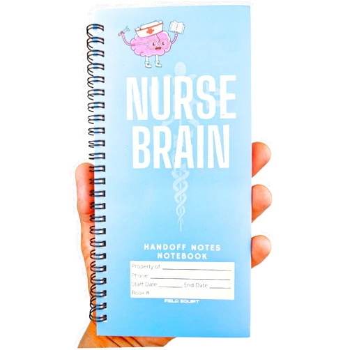 Field Equipt Nurse Essentials Report Notebook for Work & Nursing School Clinical, Notepad Replaces Foldable Nursing Clipboard, RN Student Accessories & Gifts, Pack of 2 (Tall)