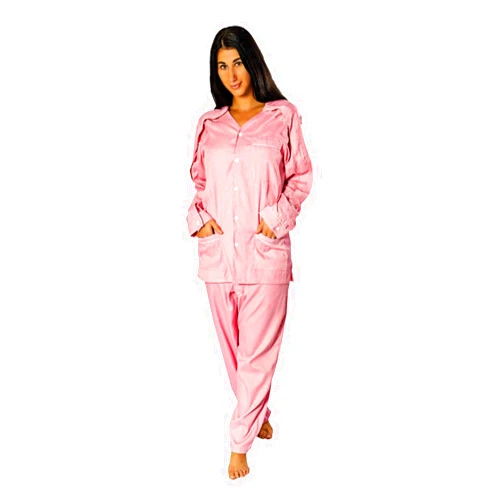 Mijamaz Pajama Set (Nursing Pajamas/Hospital Gown/Maternity Pajamas for Hospital) Comfortable Hospital Gowns for Women, Men and Nursing Pajamas for Women Breastfeeding. (Medium, Pink)
