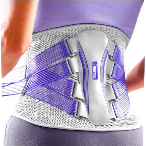 FREETOO Back Brace for Lower Back Pain Women with Bionic Support System, Adjustable Knitted Lumbar Support Belt, Breathable Mesh Design with Lumbar Pad,for Herniated Disc,Sciatica,Scoliosis - Size Small