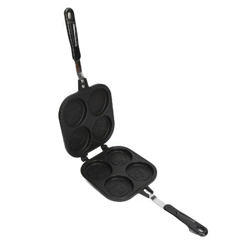 Vitdipy Double Sided Pancake Pan, Anti Stick Sturdy Aluminum Alloy Double Sided Egg Cooker Pan for Wheel Pie Bread Egg