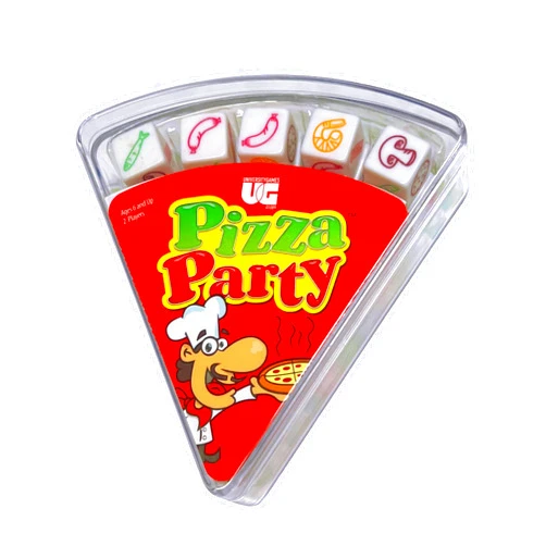 University Games, Pizza Party Dice Game, Dice Game for Kids and Families, Ages 6+