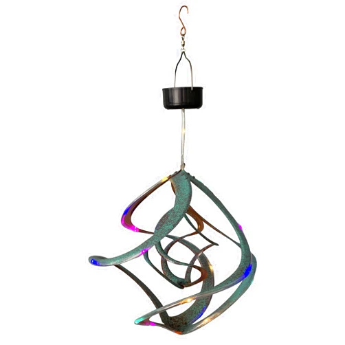 Red Carpet Studios The Original Helix Cosmix Spinner with Double LED Lights, 14-Inch, Patina & Copper